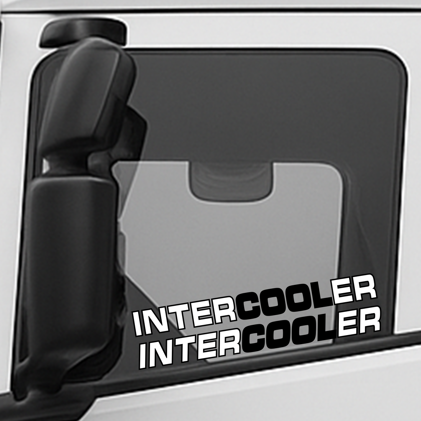 INTERCOOLER zijraam sticker