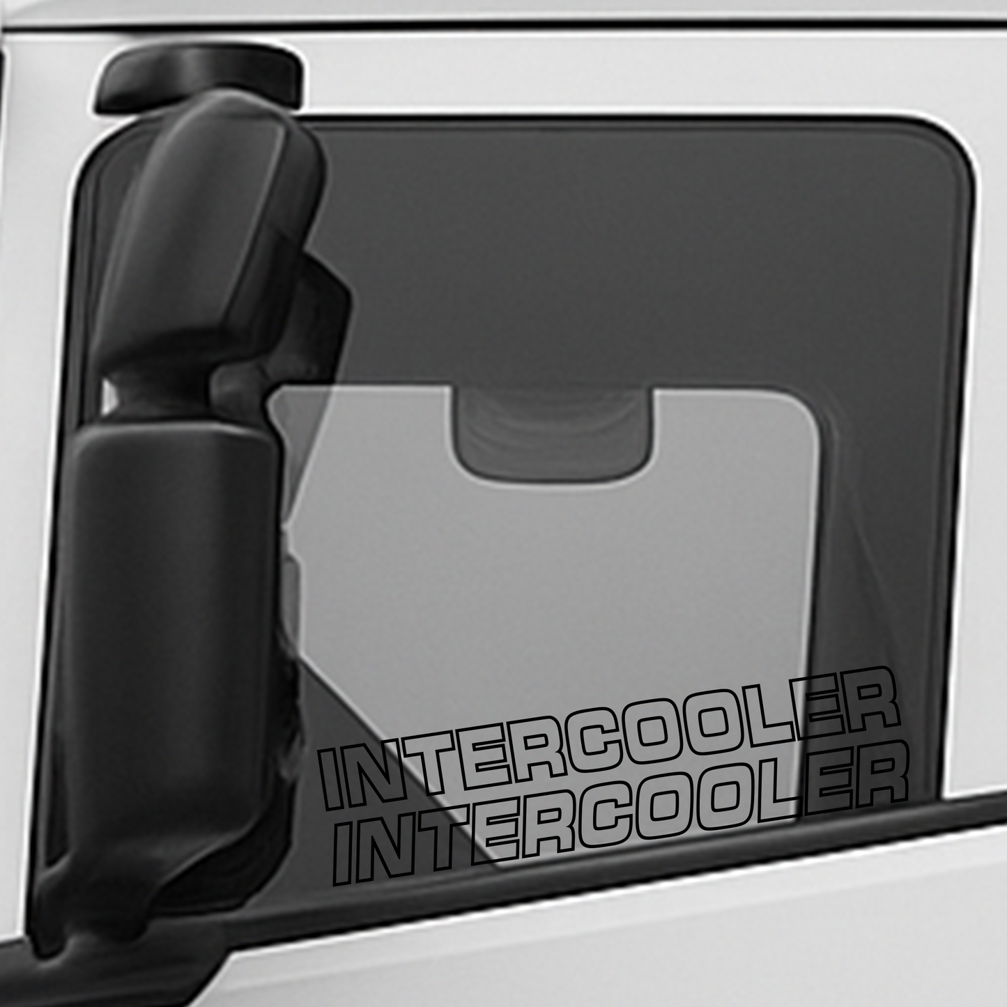 INTERCOOLER zijraam sticker