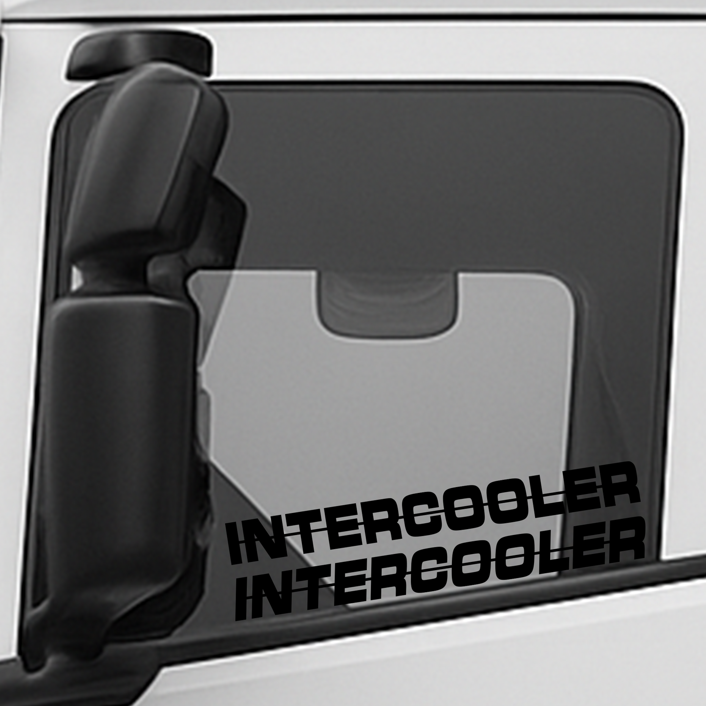 INTERCOOLER zijraam sticker