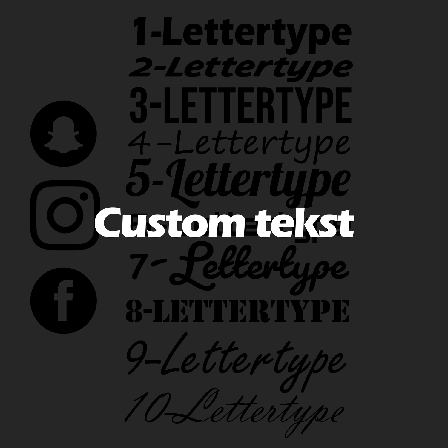 Custom text