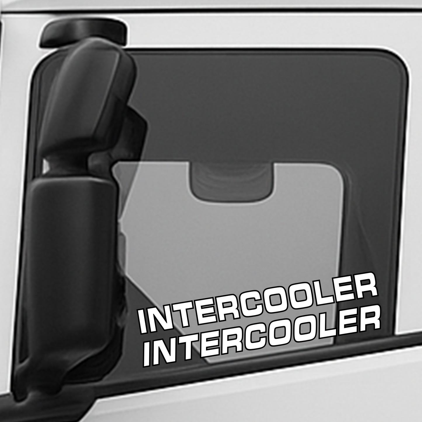 INTERCOOLER zijraam sticker