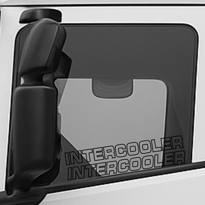 INTERCOOLER zijraam sticker