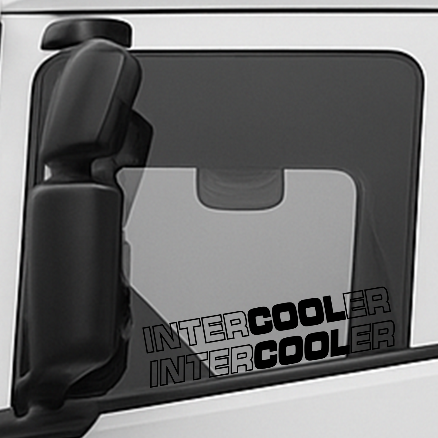 INTERCOOLER zijraam sticker