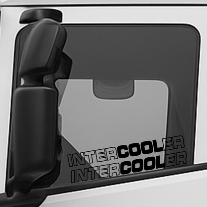 INTERCOOLER zijraam sticker