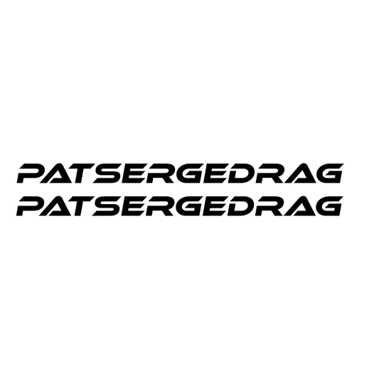 Patsergedrag zijraam sticker
