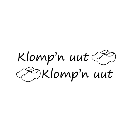 Klomp'n uut zijraam sticker
